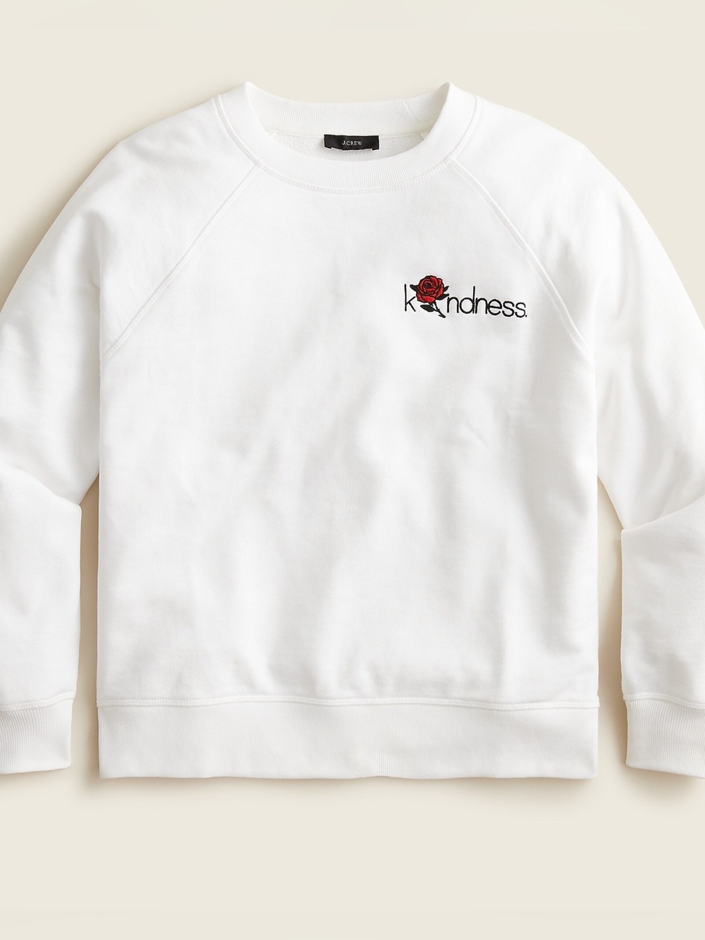 University terry "Kindness" embroidered sweatshir
